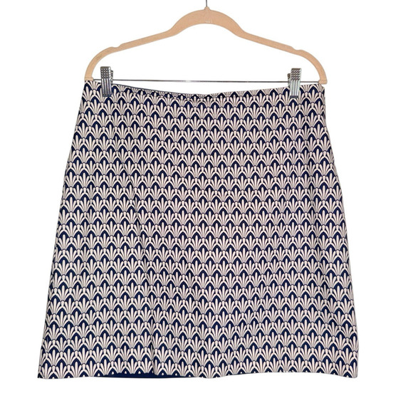Talbots Sz‎ 10 Geometric Print Skirt Office Preppy - Picture 1 of 8